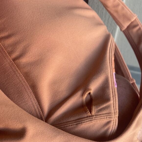 L*Space Wyatt Racerback Sports Bra in Color Putty Size: L NWT - Picture 14 of 14